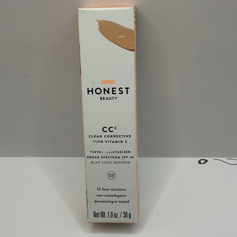 Honest Beauty CC Clean Corrective Vitamin C Tinted Moisturizer 1oz FAIR & DEEP